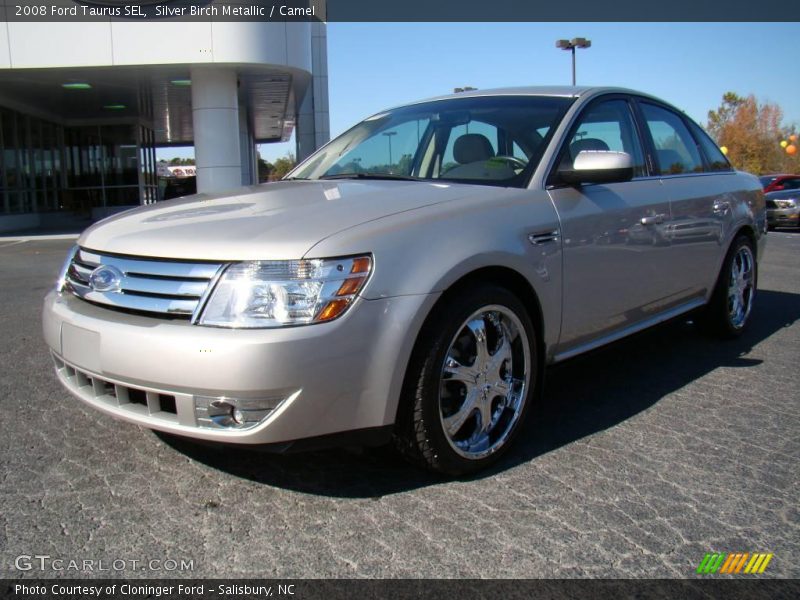 Silver Birch Metallic / Camel 2008 Ford Taurus SEL