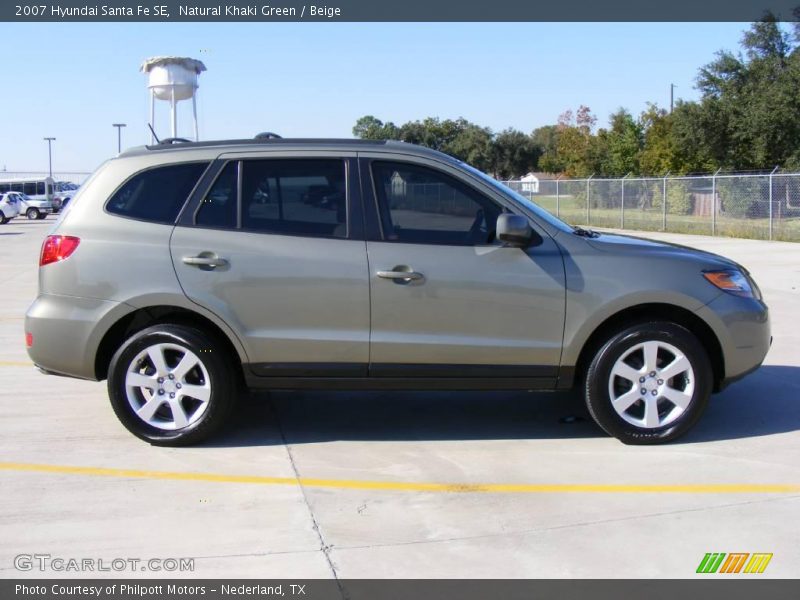 Natural Khaki Green / Beige 2007 Hyundai Santa Fe SE