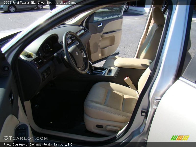 Silver Birch Metallic / Camel 2008 Ford Taurus SEL