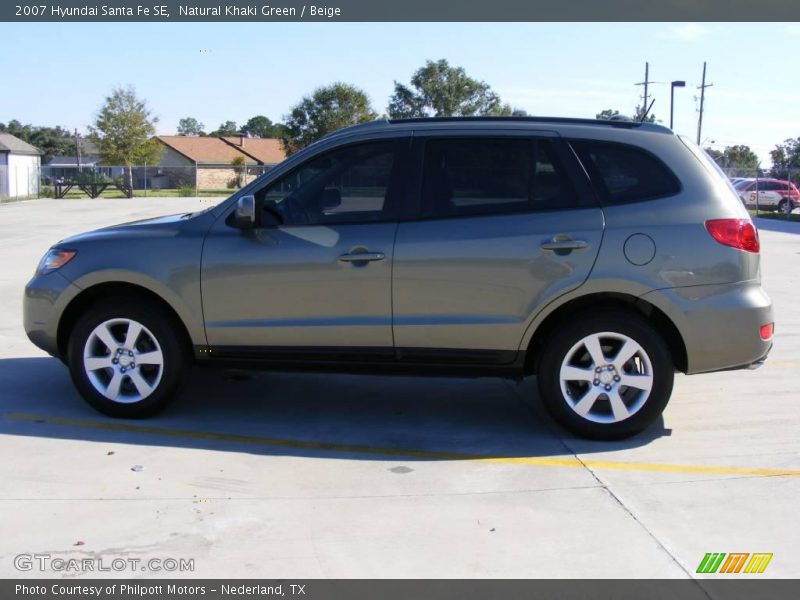 Natural Khaki Green / Beige 2007 Hyundai Santa Fe SE