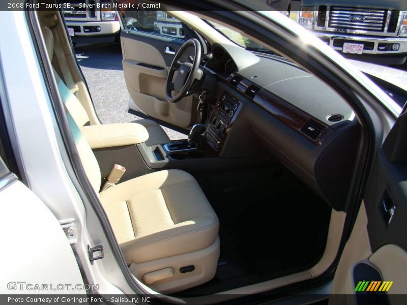 Silver Birch Metallic / Camel 2008 Ford Taurus SEL