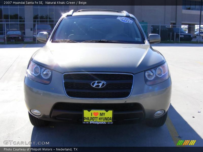 Natural Khaki Green / Beige 2007 Hyundai Santa Fe SE