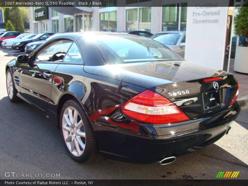 Black / Black 2007 Mercedes-Benz SL 550 Roadster
