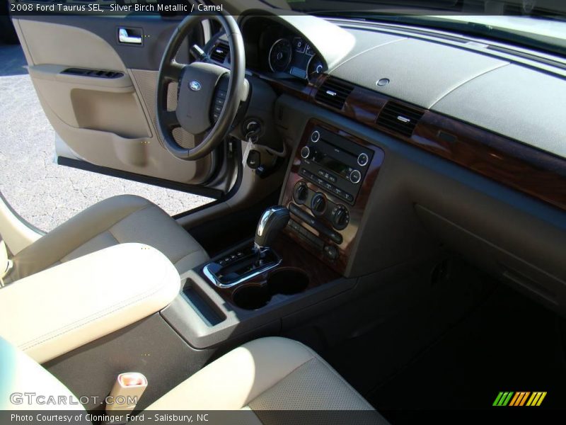 Silver Birch Metallic / Camel 2008 Ford Taurus SEL