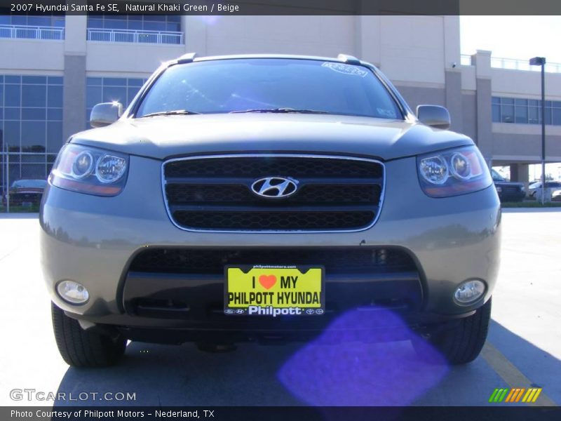 Natural Khaki Green / Beige 2007 Hyundai Santa Fe SE
