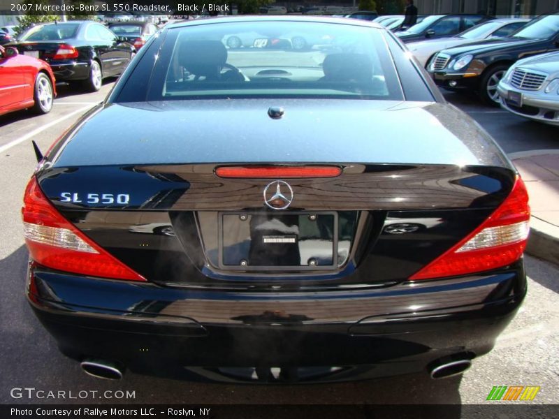 Black / Black 2007 Mercedes-Benz SL 550 Roadster