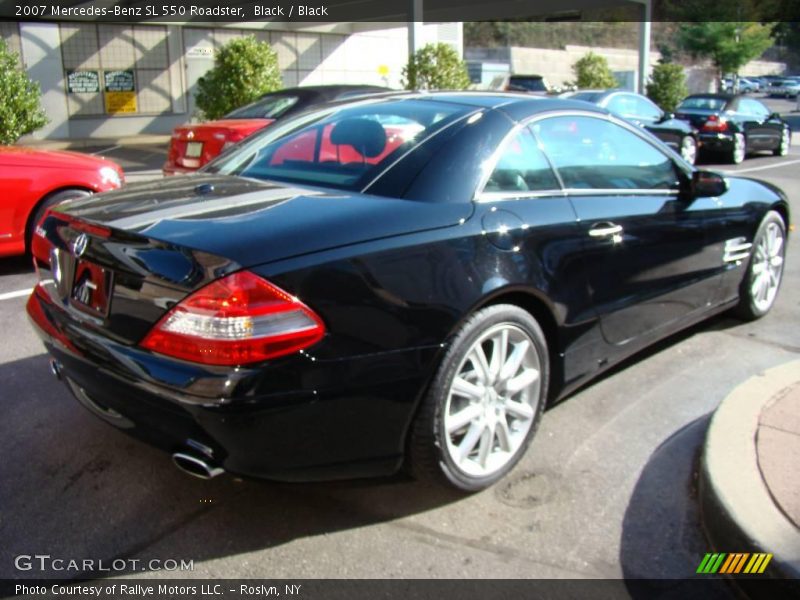 Black / Black 2007 Mercedes-Benz SL 550 Roadster