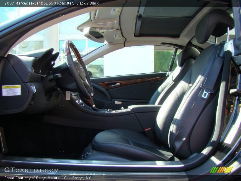 Black / Black 2007 Mercedes-Benz SL 550 Roadster