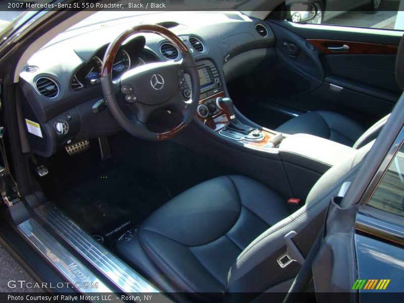 Black / Black 2007 Mercedes-Benz SL 550 Roadster