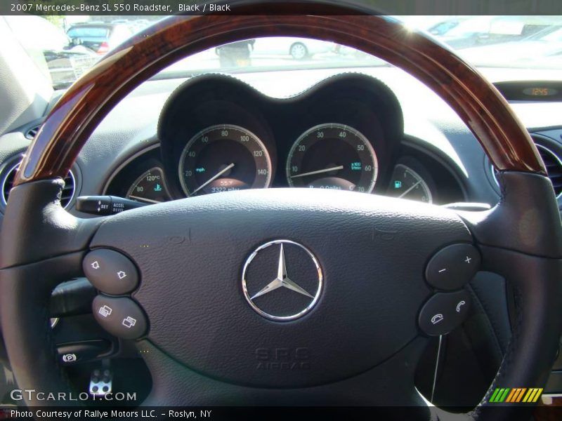 Black / Black 2007 Mercedes-Benz SL 550 Roadster