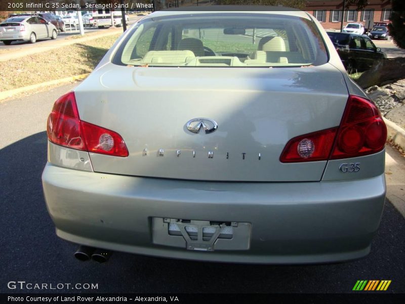 Serengeti Sand / Wheat 2005 Infiniti G 35 Sedan