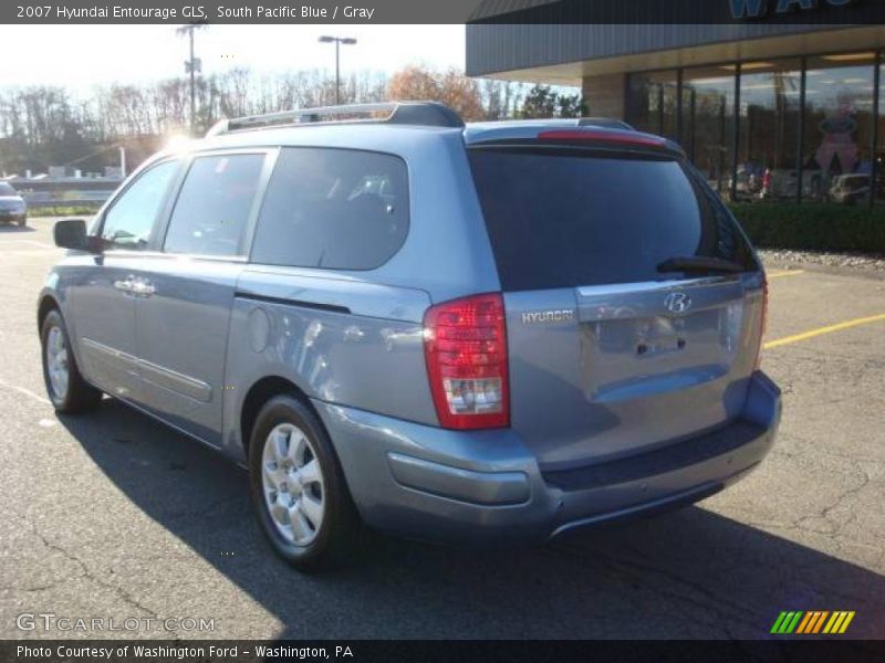 South Pacific Blue / Gray 2007 Hyundai Entourage GLS