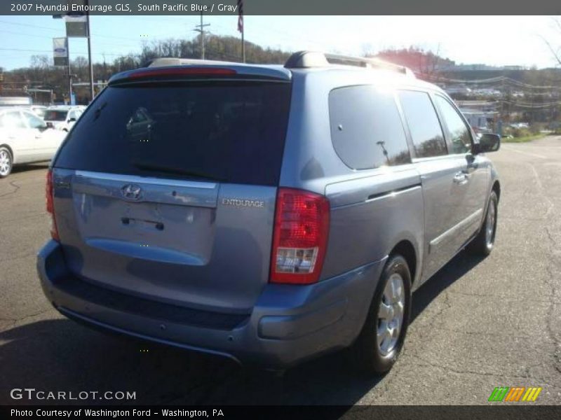 South Pacific Blue / Gray 2007 Hyundai Entourage GLS
