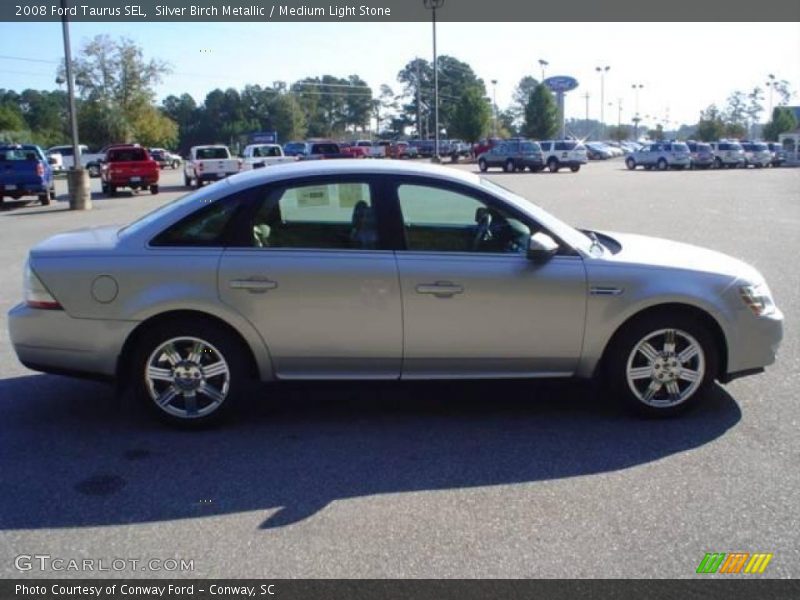 Silver Birch Metallic / Medium Light Stone 2008 Ford Taurus SEL