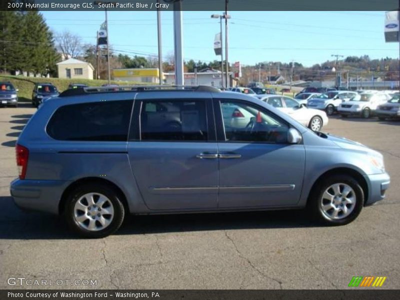 South Pacific Blue / Gray 2007 Hyundai Entourage GLS