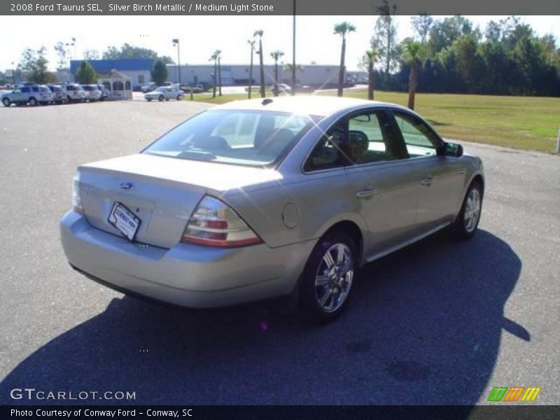 Silver Birch Metallic / Medium Light Stone 2008 Ford Taurus SEL