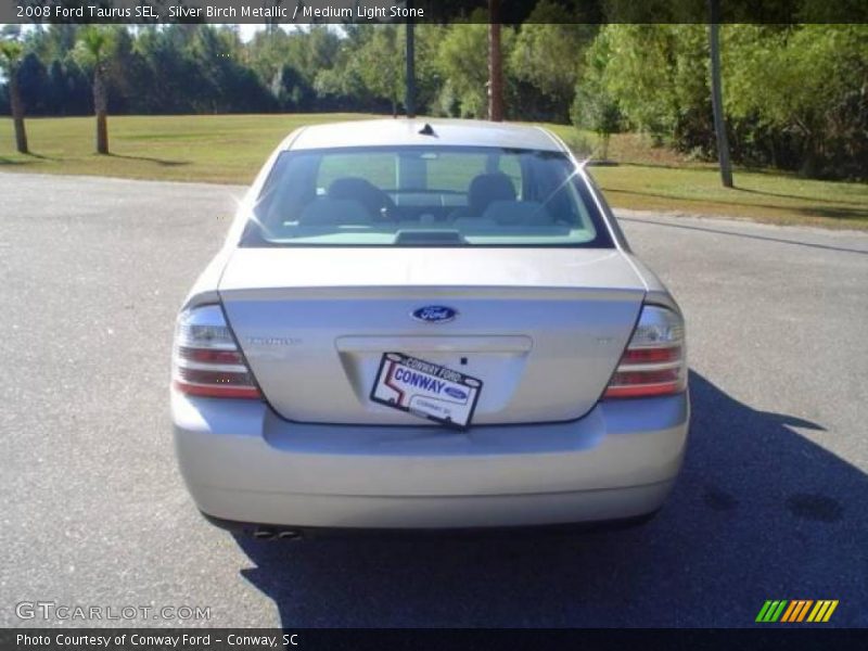 Silver Birch Metallic / Medium Light Stone 2008 Ford Taurus SEL