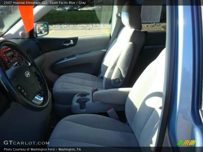 South Pacific Blue / Gray 2007 Hyundai Entourage GLS