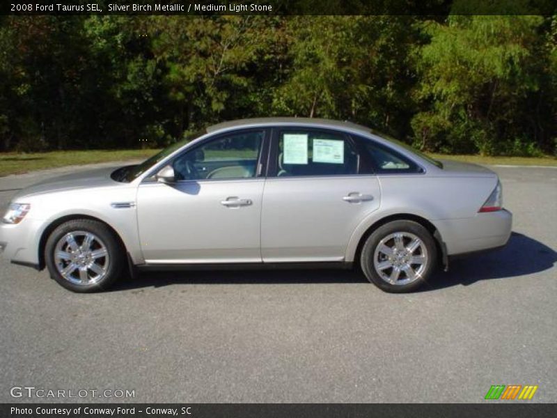 Silver Birch Metallic / Medium Light Stone 2008 Ford Taurus SEL
