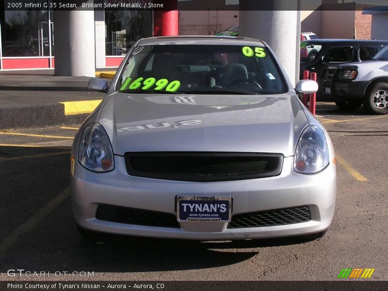 Brilliant Silver Metallic / Stone 2005 Infiniti G 35 Sedan