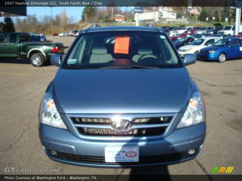 South Pacific Blue / Gray 2007 Hyundai Entourage GLS