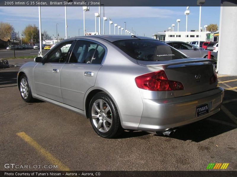 Brilliant Silver Metallic / Stone 2005 Infiniti G 35 Sedan