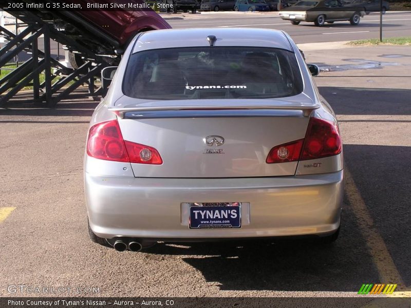Brilliant Silver Metallic / Stone 2005 Infiniti G 35 Sedan