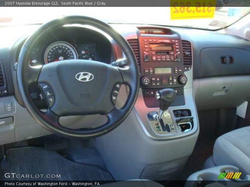 South Pacific Blue / Gray 2007 Hyundai Entourage GLS
