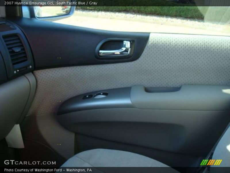 South Pacific Blue / Gray 2007 Hyundai Entourage GLS