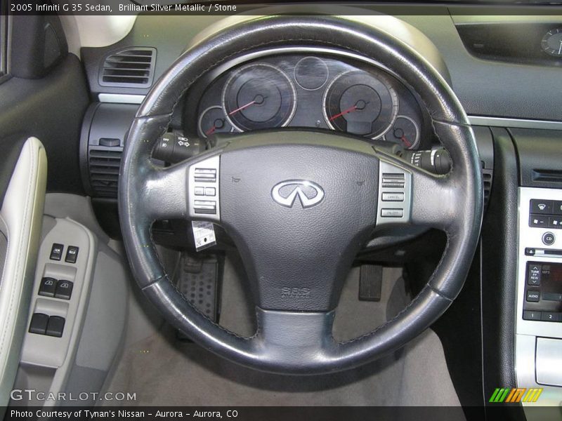 Brilliant Silver Metallic / Stone 2005 Infiniti G 35 Sedan