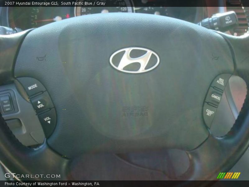 South Pacific Blue / Gray 2007 Hyundai Entourage GLS