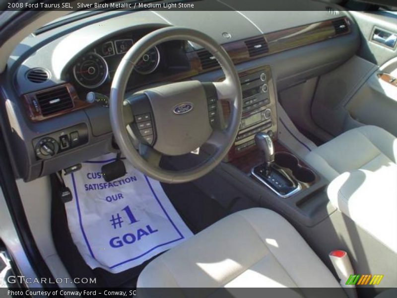 Silver Birch Metallic / Medium Light Stone 2008 Ford Taurus SEL