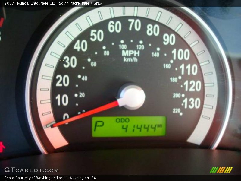 South Pacific Blue / Gray 2007 Hyundai Entourage GLS