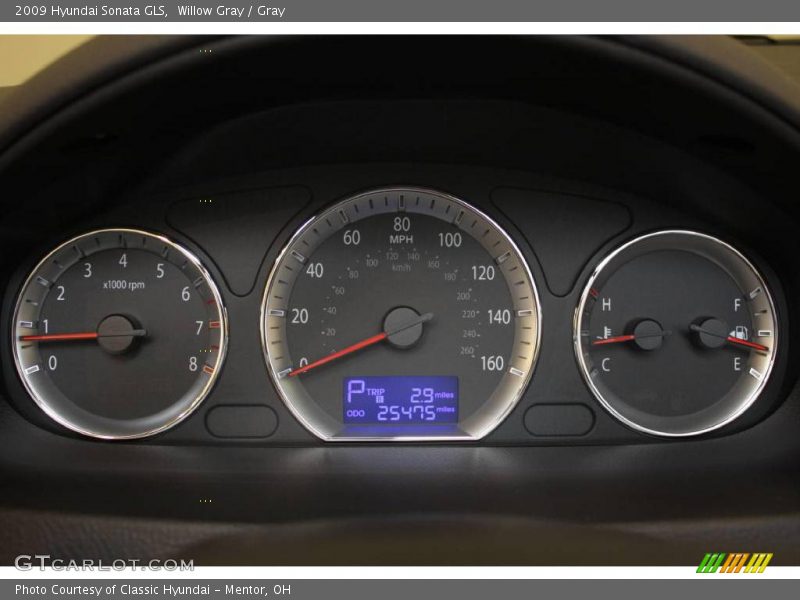 Willow Gray / Gray 2009 Hyundai Sonata GLS