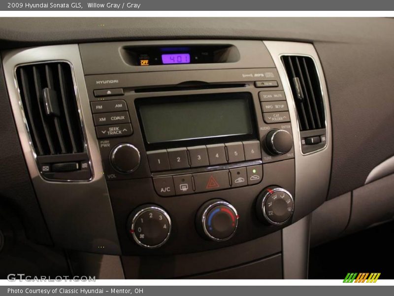 Willow Gray / Gray 2009 Hyundai Sonata GLS