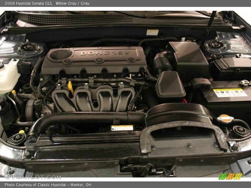 Willow Gray / Gray 2009 Hyundai Sonata GLS