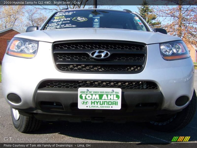 Bright Silver / Gray 2009 Hyundai Santa Fe GLS 4WD