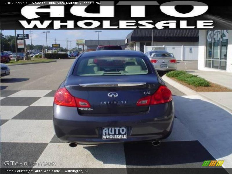 Blue Slate Metallic / Stone Gray 2007 Infiniti G 35 Sedan