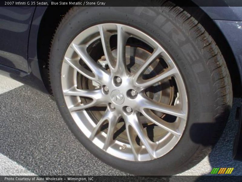 Blue Slate Metallic / Stone Gray 2007 Infiniti G 35 Sedan