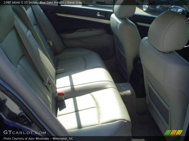 Blue Slate Metallic / Stone Gray 2007 Infiniti G 35 Sedan