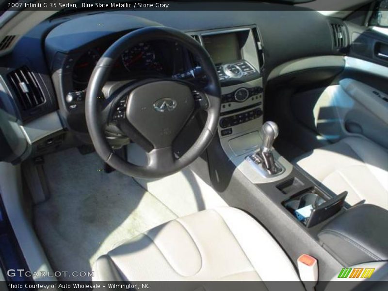 Blue Slate Metallic / Stone Gray 2007 Infiniti G 35 Sedan