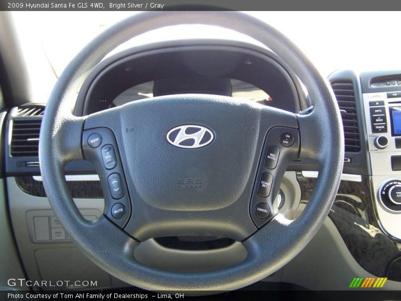 Bright Silver / Gray 2009 Hyundai Santa Fe GLS 4WD