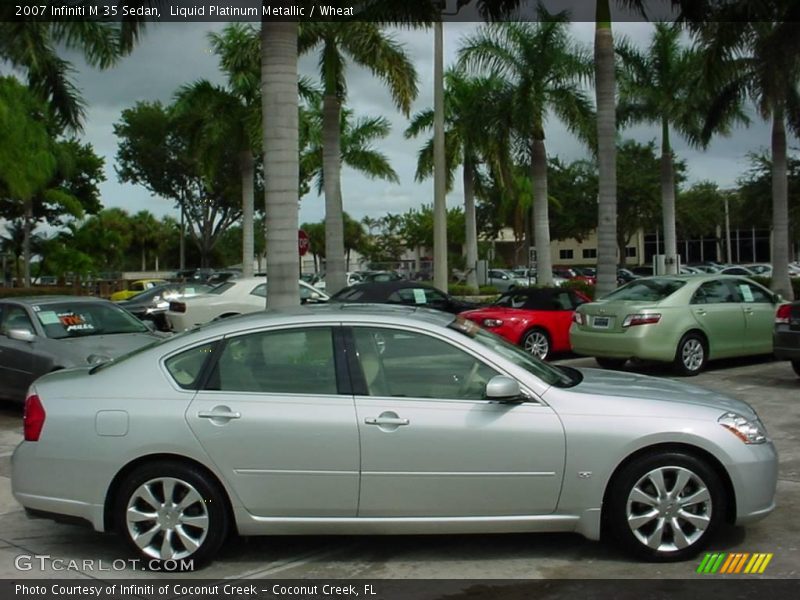 Liquid Platinum Metallic / Wheat 2007 Infiniti M 35 Sedan
