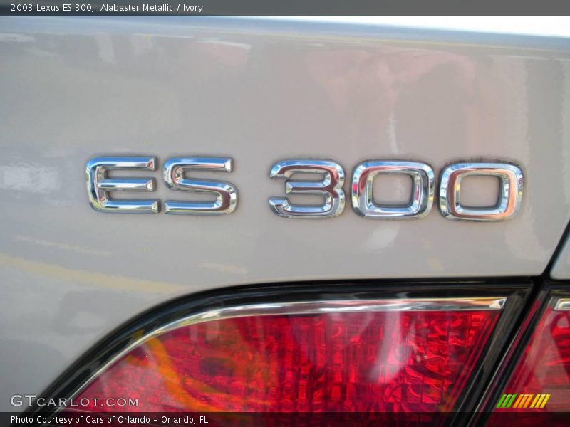 Alabaster Metallic / Ivory 2003 Lexus ES 300