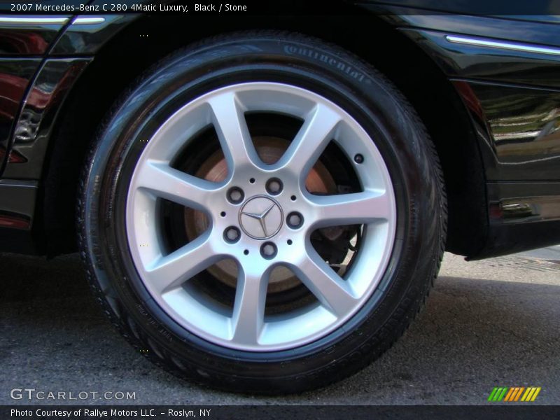 Black / Stone 2007 Mercedes-Benz C 280 4Matic Luxury