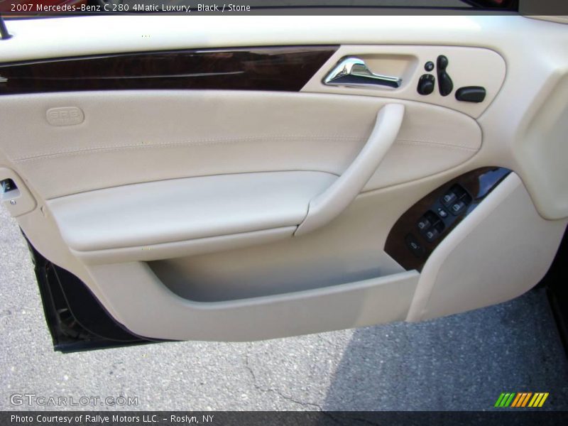 Black / Stone 2007 Mercedes-Benz C 280 4Matic Luxury