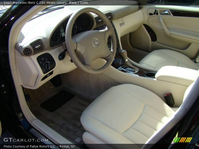 Black / Stone 2007 Mercedes-Benz C 280 4Matic Luxury