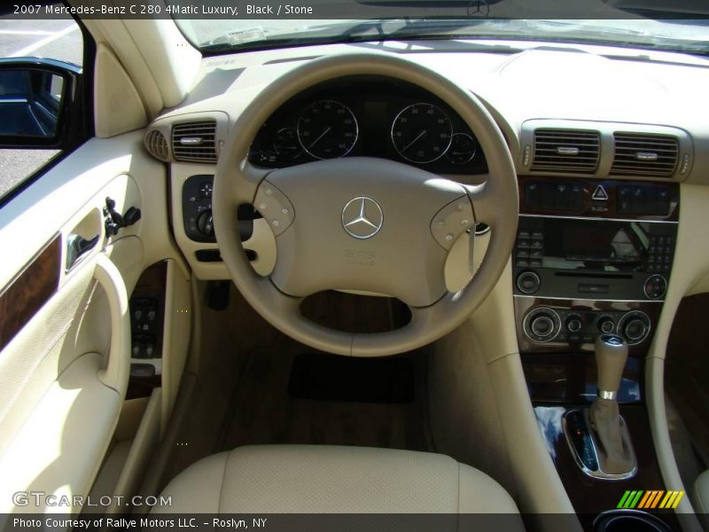 Black / Stone 2007 Mercedes-Benz C 280 4Matic Luxury