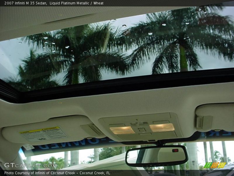 Liquid Platinum Metallic / Wheat 2007 Infiniti M 35 Sedan