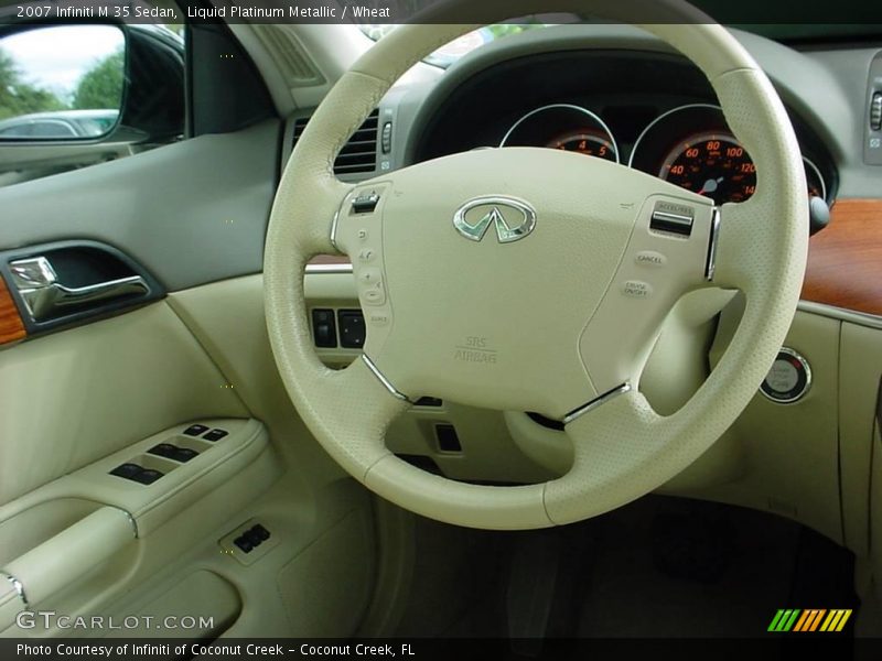 Liquid Platinum Metallic / Wheat 2007 Infiniti M 35 Sedan